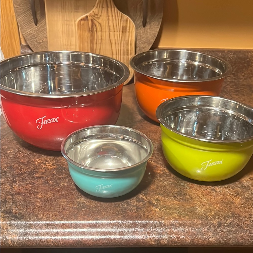Fiesta Colorful Mixing Bowl Set